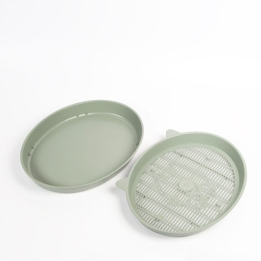 Туалет с сеткой Киса, 36 х 27 х 6 см, серый микс - Пижон фото 2