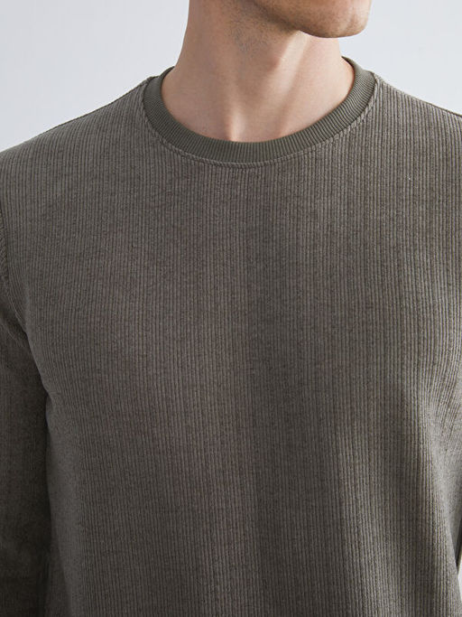 Bisiklet Yaka Erkek Sweatshirt