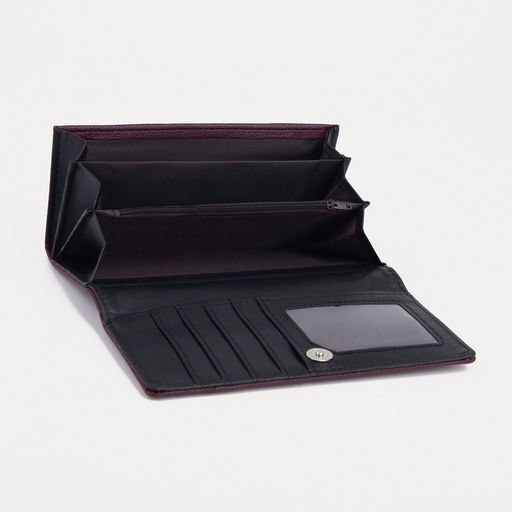 Кошелёк на магните, цвет бордовый - Simaland фото 3