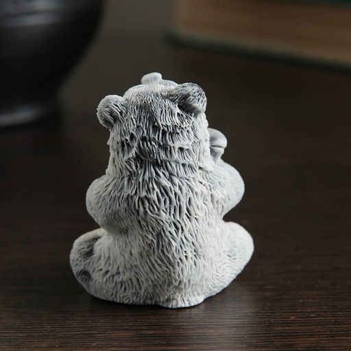 Фигурка «Медвежонок с рыбой», 6.5 см, МИКС