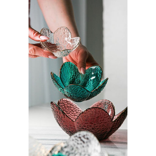 Миска стеклянная фигурная Цветок, 60 мл, 94 см - Simaland фото 6