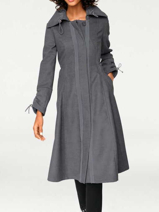 Пальто, светло-серое - Linea tesini фото 8