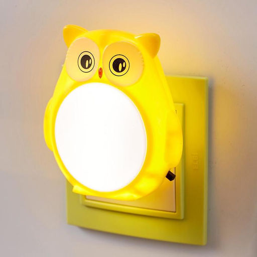 Цена за 2 шт. Ночник "Совенок" LED от сети МИКС 4,5х8х8,5 см RISALUX