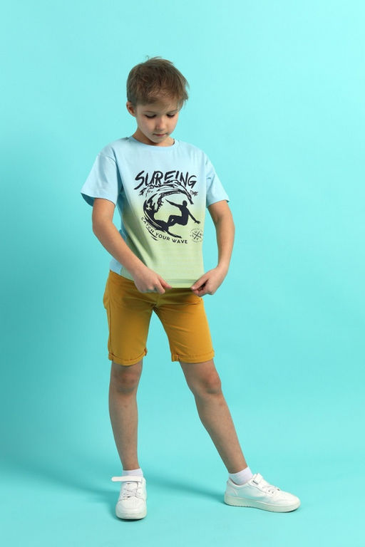 CRB wear/CSKB 63787-43-401 Футболка для мальчика,голубой/Ex.Cherubino фото 2