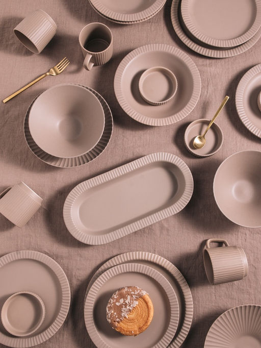 Тарелки Magistro Jarwah Lausanne, 550 мл, 21.3?4 см, глубокие, набор 2 шт., фарфор, бежевые