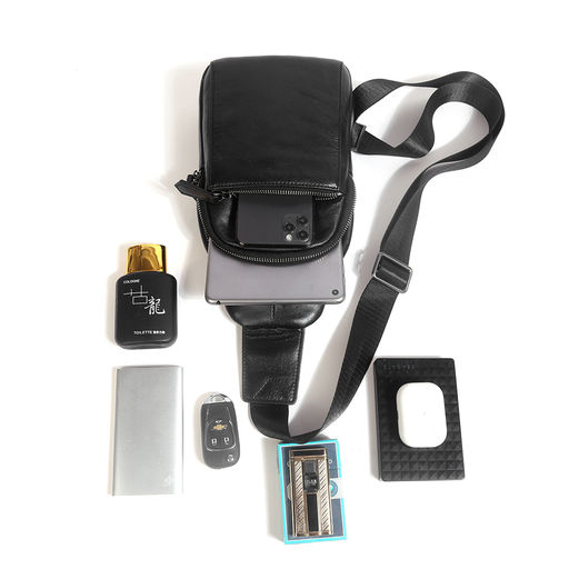 Мужская сумка, кожа, MIRONPAN 8421 Черный  фото 6