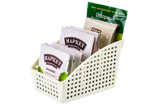 Органайзер 18*13,5*12 см Лофт слоновая кость с перегородками широкий (модель - 6720/26) - Elan gallery фото 8