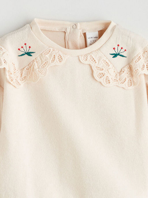 Bebe Yaka K?z Bebek Sweatshirt