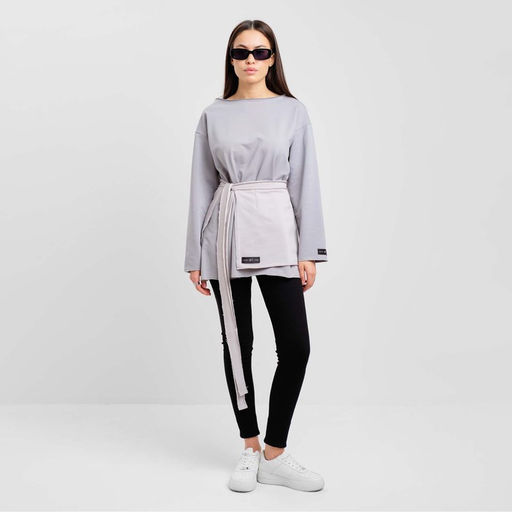 Юбка баска женская MIST, размер 46-48 (L-XL), серая