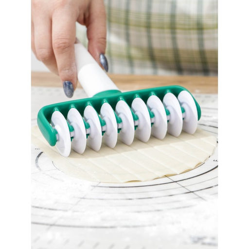 Валик для нарезки полос из теста KONFINETTA «Сладость», 14×17×4 см, пластик, белый