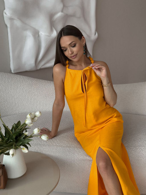 Платье DilanaVIP 2032-Р апельсин - Dilana vip фото 7