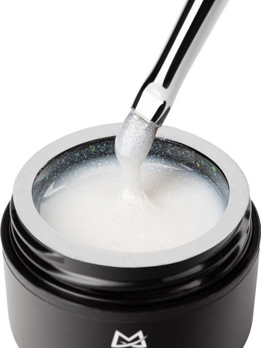 Manita Professional Гель моделирующий для ногтей с хлопьями юки / Builder Gel Moonlight №01, 15 мл