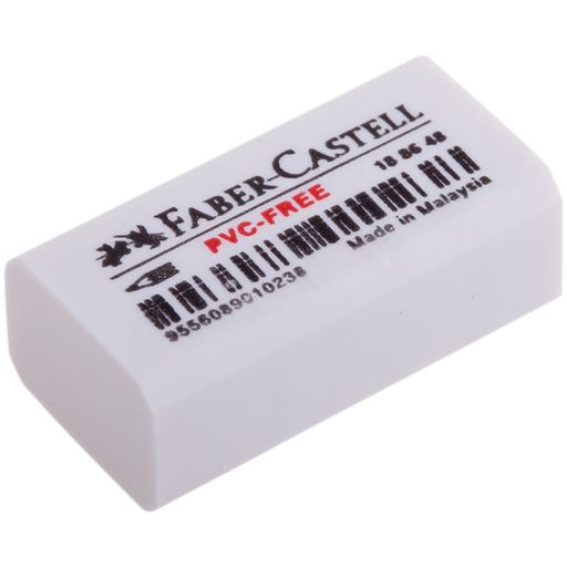 Ластик Faber-Castell "PVC-Free" (188648) каучук, прямоугольный, 31*16*11мм