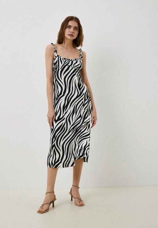 Сиреневое платье с цветочным принтом - Incity фото 7