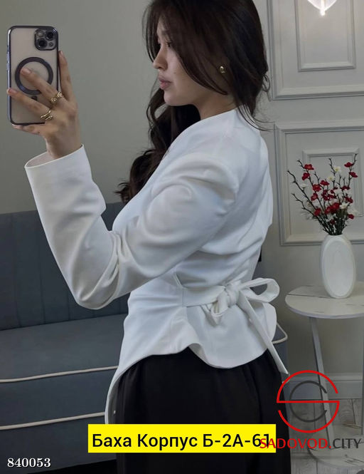 Пиджак женский сзади на завязках - Bruno фото 5