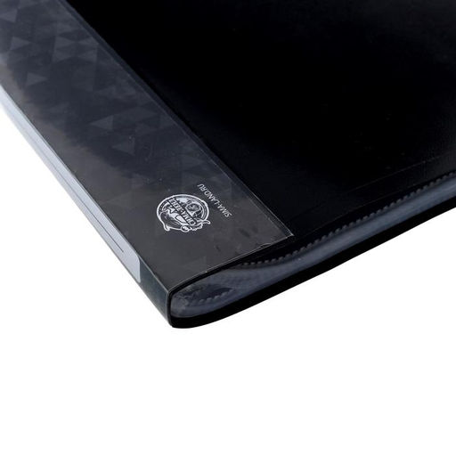 Папка с 60 вкладышами А4, 500 мкм, Calligrata, карман на корешке, чёрная  фото 4