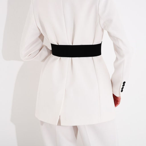 Ремень женский, ширина 6-10 см, на резинке, пряжка металл, цвет чёрный - Simaland фото 6