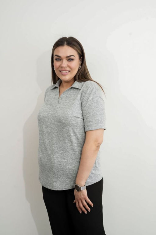 Футболка Luxury Moda 1435 светло-серый