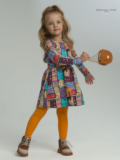 Платье Эля коты в горошек - Sovalina фото 34