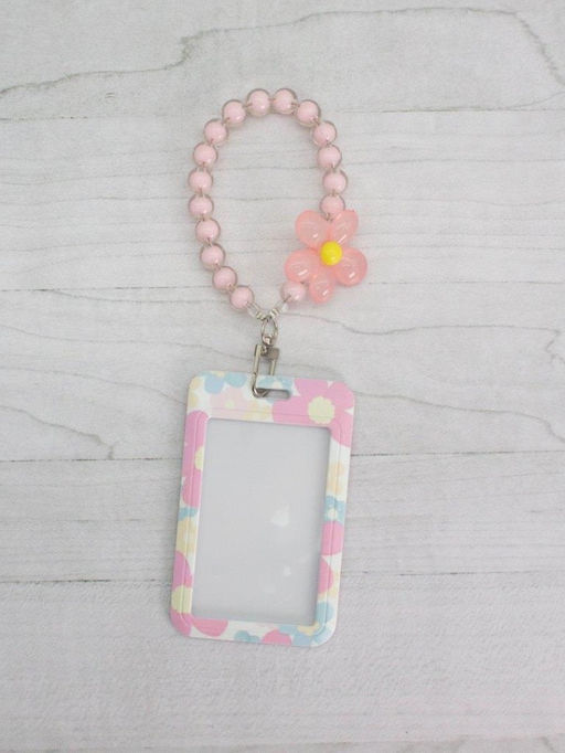 Футляр для карт с браслетом ПО ПЛАНУ. "Floral tenderness ", pink