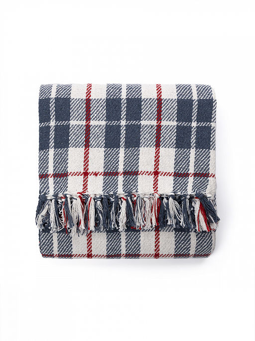 Покрывало 200х220 синий Хлопок 100% - Denastia фото 3