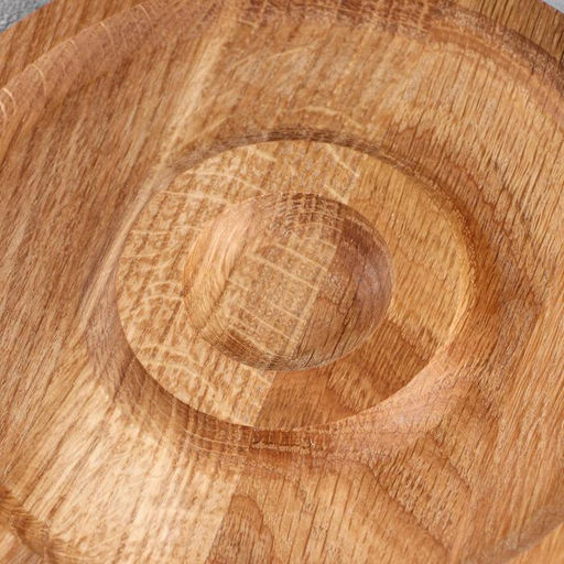 Тарелка-доска для подачи "Вселенная", d=20 см, массив ясеня