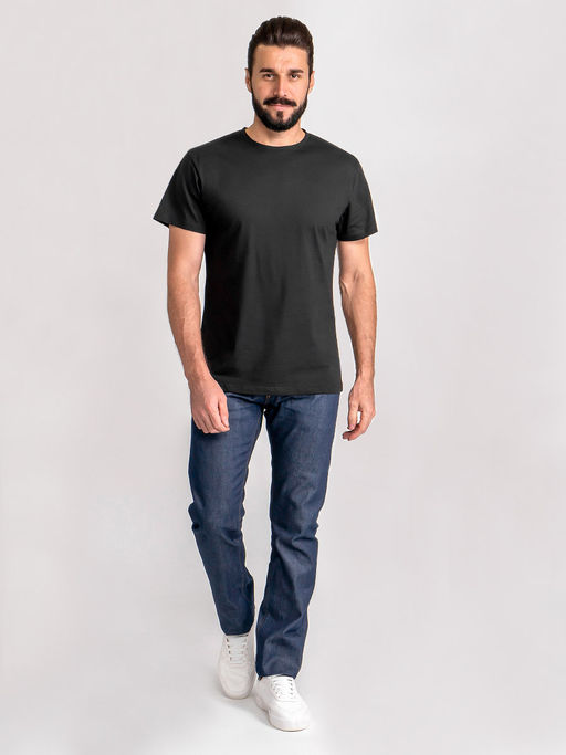 Футболка мужская короткий рукав GREG G145-RD-6012 (чёрный) фото 4