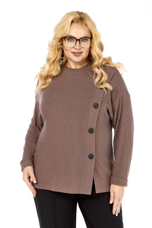 Джемпер Элль стиль 2428-Р кофе