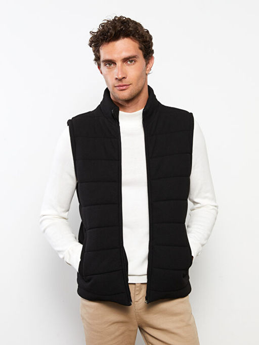 Standart Kal?p Dik Yaka Erkek Yelek