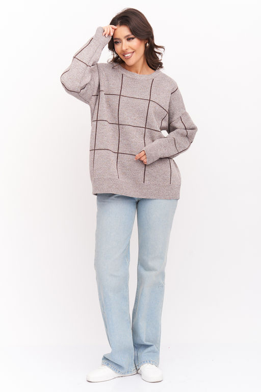 Джемпер В 2008/серо-белый - Злата Стиль фото 18