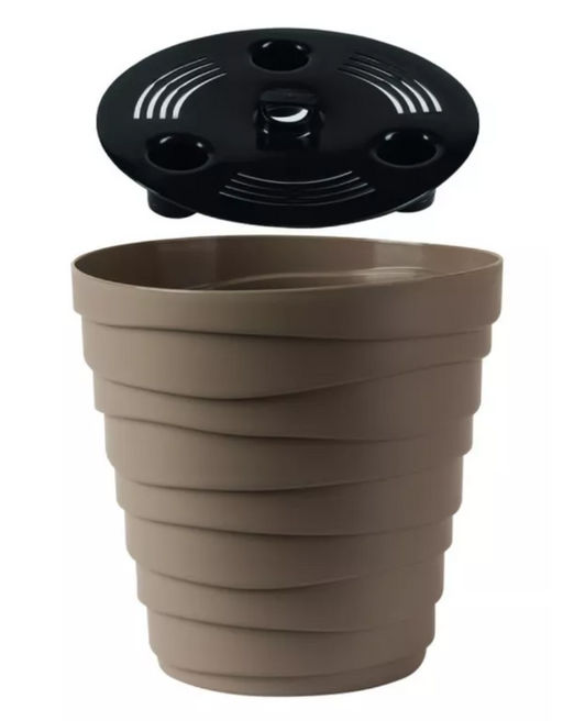 Кашпо Бархан (3,5л) Цв. Мокачино (Арт. КШ-4344) - Вмс фото 5