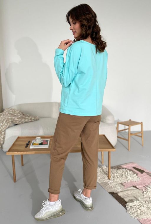 Джемпер Rumoda 2112 бирюза  фото 3