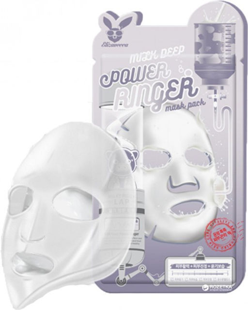 ELIZAVECCA - МАСКА ТКАНЕВАЯ ДЛЯ ЛИЦА DEEP POWER RINGER MASK PACK MILK, 23 ML  фото 2