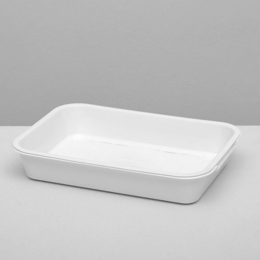 Туалет средний с сеткой 36×26×6.5 см, белый