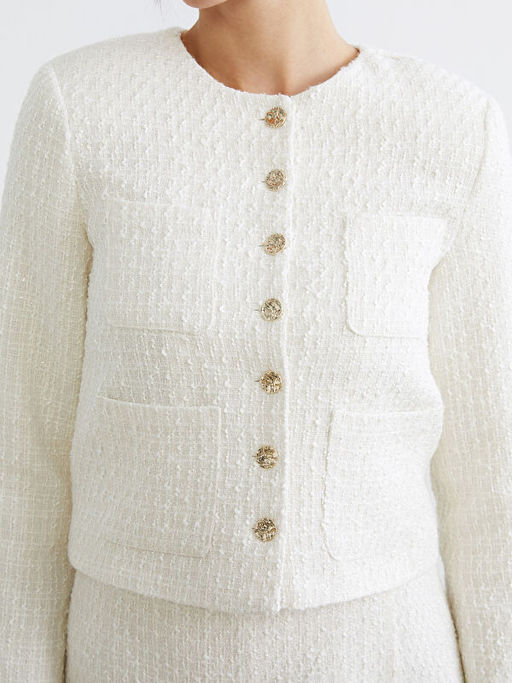 Bisiklet Yaka Kad?n T?vit Ceket