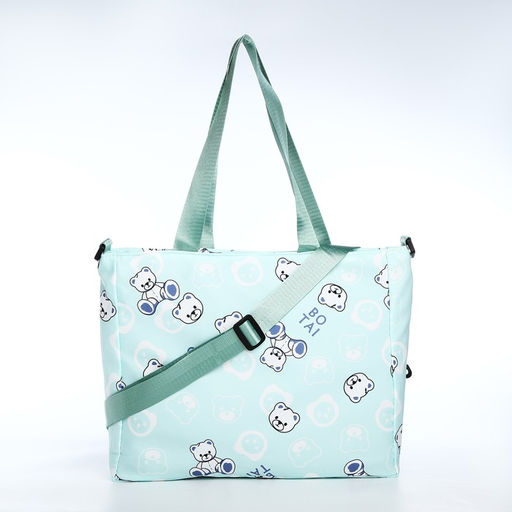 Шопер на молнии, цвет зелёный - Simaland фото 3