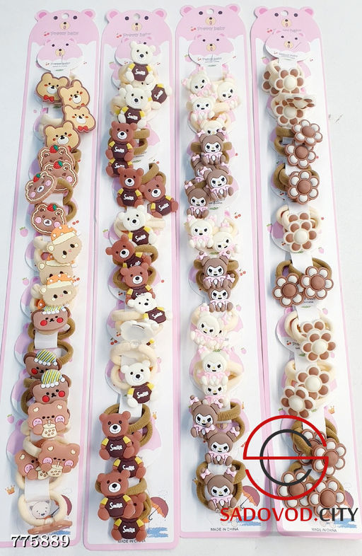 Резинки для волос на ленте, 20 шт