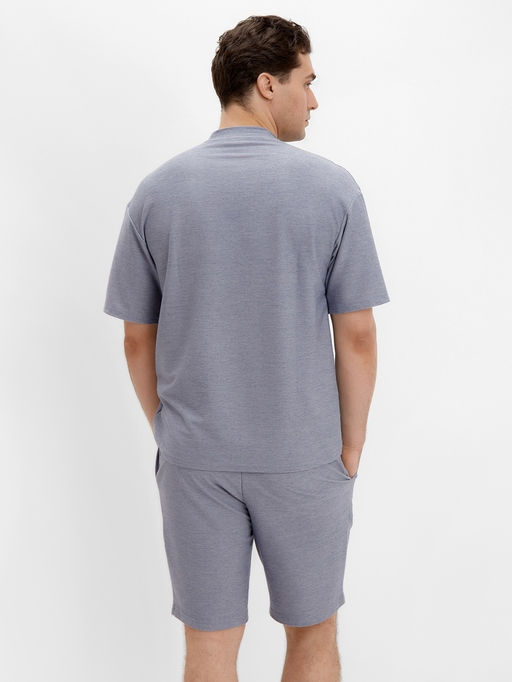 Футболка мужская MINAKU REGULAR: голубая, размер 56