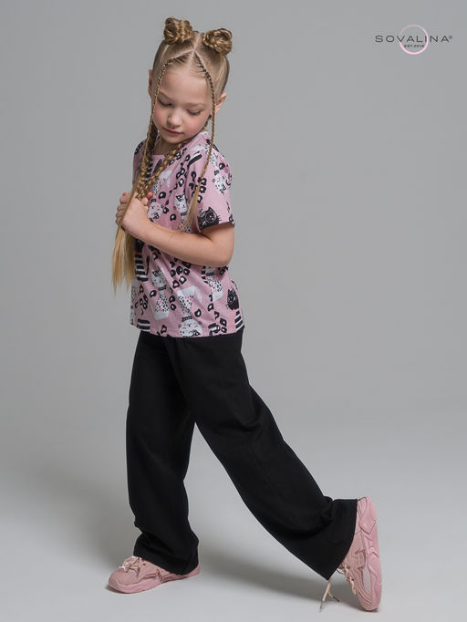 Костюм Лето коты лео-черный - Sovalina фото 22