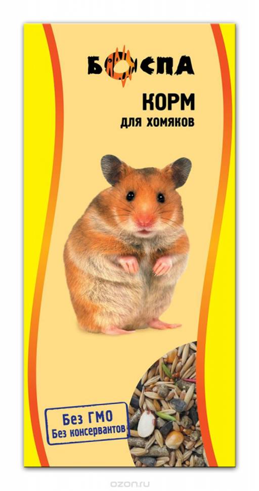 БОСПА КОРОБКА корм д/хомяков 500 г.