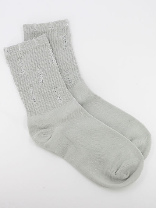 Носки р.35-40 Рваные Светло-серые - Krumpy фото 4