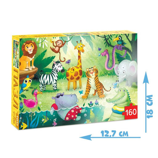 Пазл детский Тропические джунгли, 160 элементов - Puzzle time фото 4