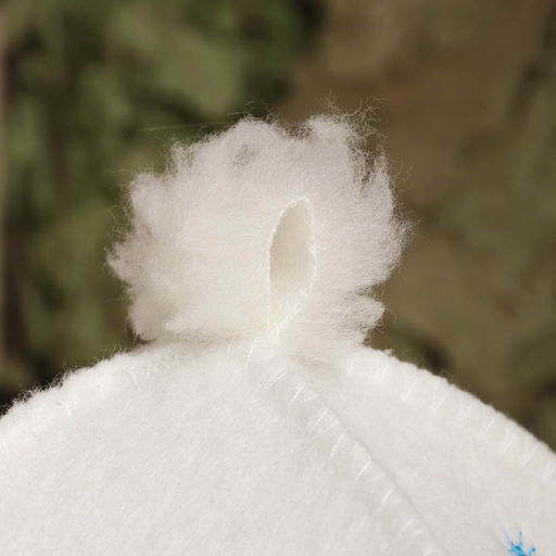 Шапка для бани и сауны Снегурочка, фетр, белая, Добропаровъ