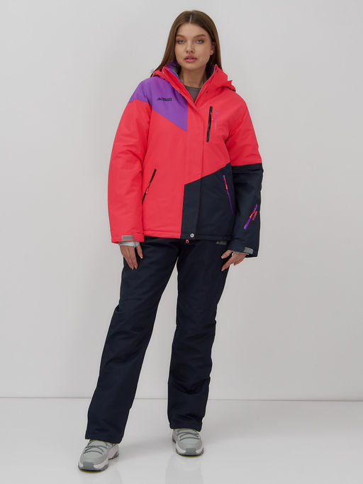 Горнолыжный костюм женский зимний малинового цвета 02805M - Mtforce фото 2