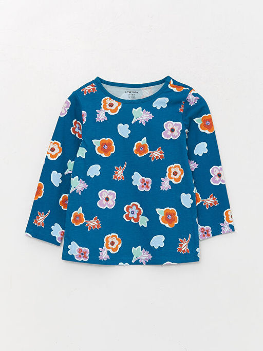 Bisiklet Yaka K?z Bebek Pijama Tak?m? 2li