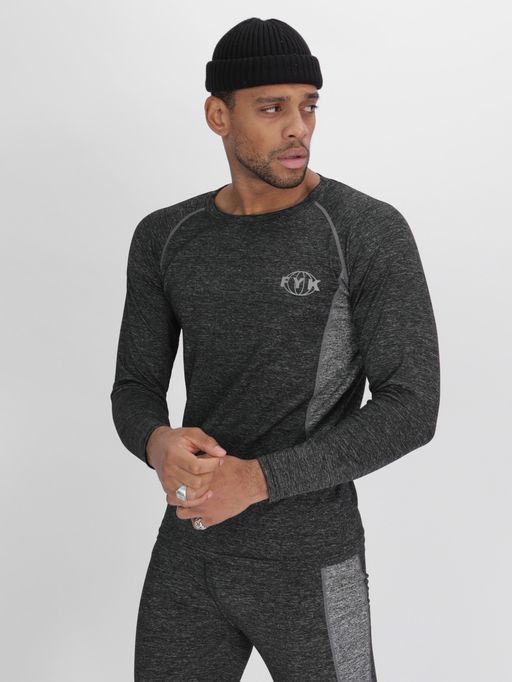 Комплект мужского термобелья без начеса темно-серого цвета 2211TC - FUYOUKAI фото 11