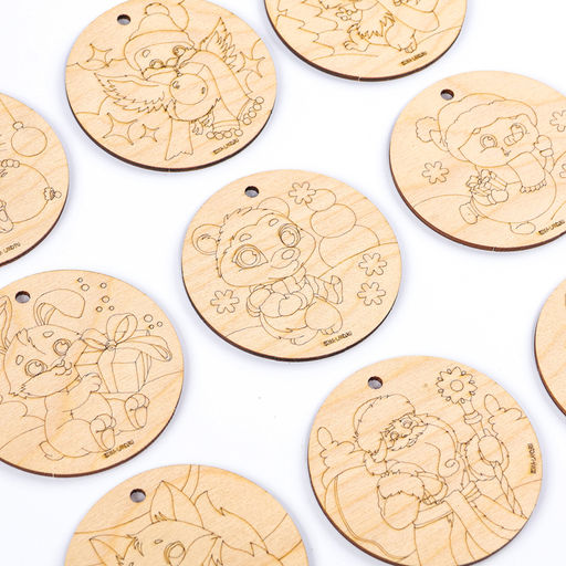 Заготовки для творчества на новый год Шары, с карандашами