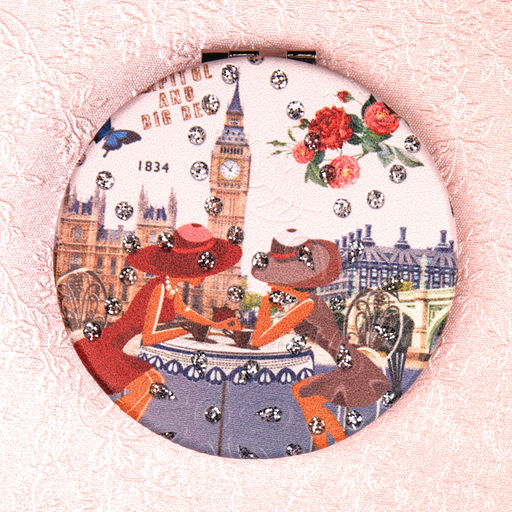 Зеркало карманное 7 см / GT357 /уп 50/300/ кожзам - Галеонтрейд фото 20