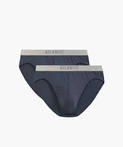 ATLANTIC 2BMP-013 Трусы спорт Basic - набор 2 шт. графитовый  фото 8