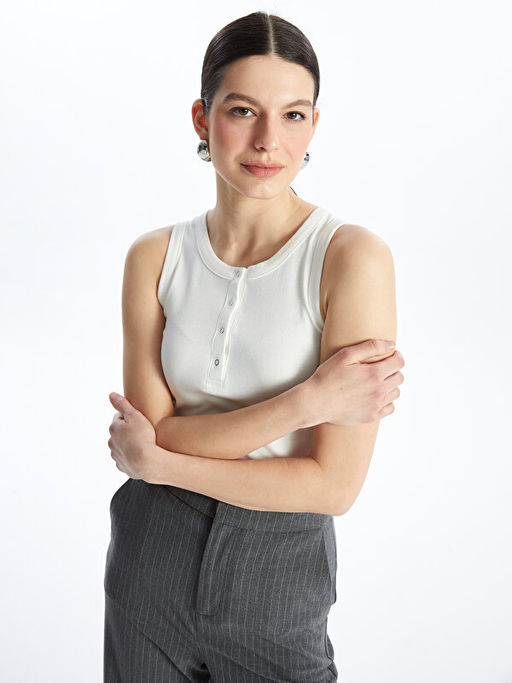 Kad?n Bisiklet Yaka D?z Atlet